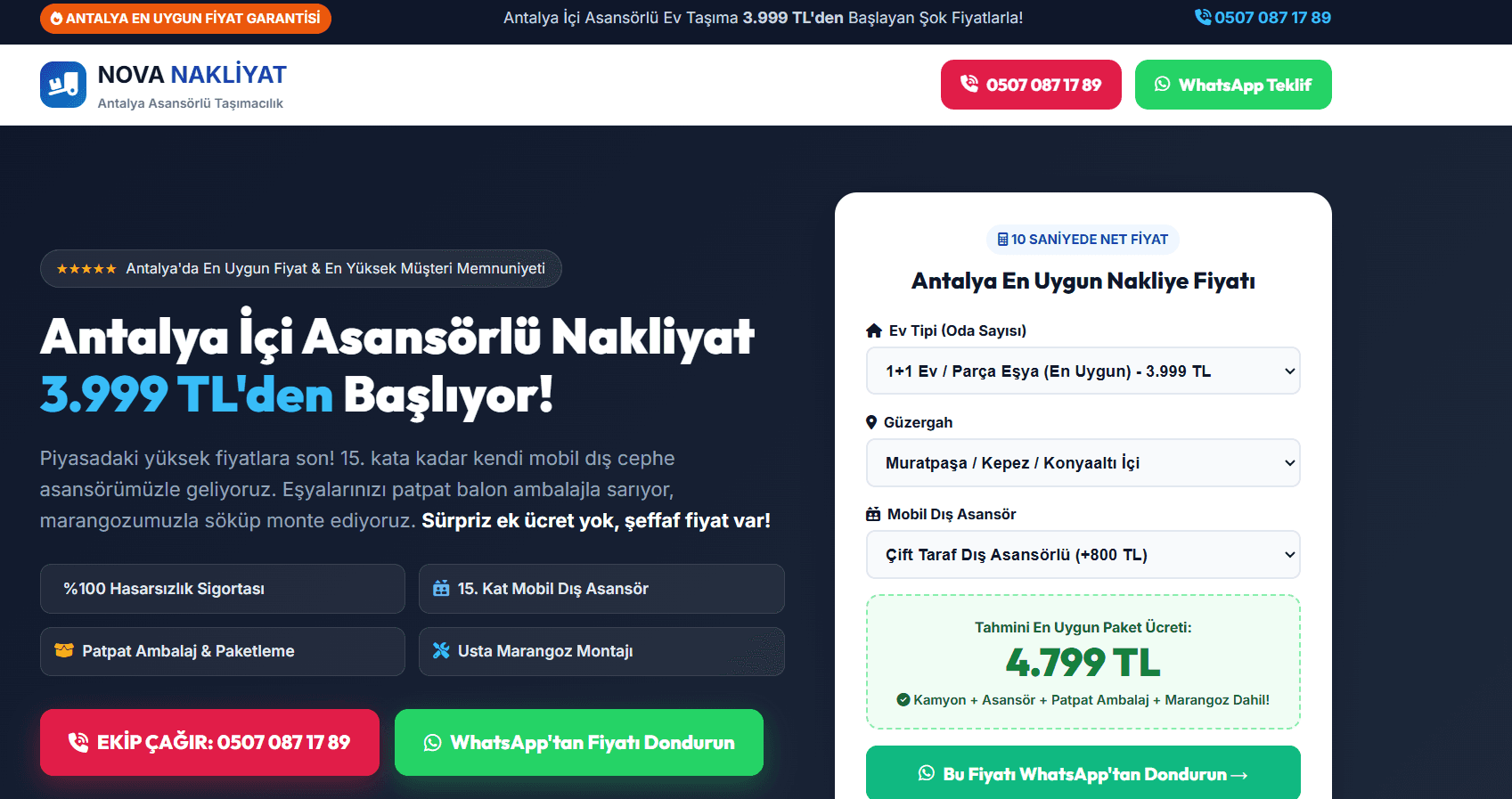 Antalya'da Nakliyat & Lojistik